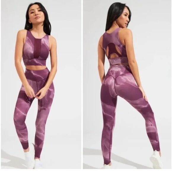 BuffBunny Purple Quartz Elysium Impact High Waist Leggings Size Small New - Picture 1 of 5